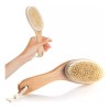 Cepillo Corporal Madera Bambú Natural Curveado Ecológico F