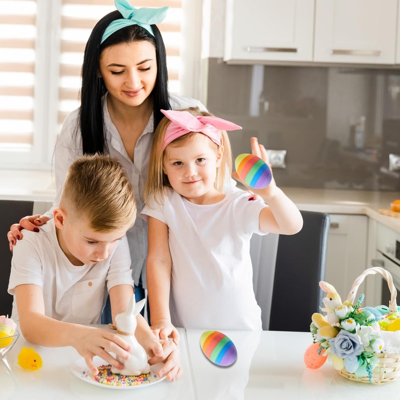 Pack of 4 Easter Egg Erasers, Colourful Erasers for Easter