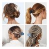 Juego De 8 Pinzas Para El Cabello Smksl, Tamaño Mediano