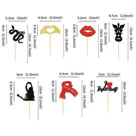 Blumomon Pack of 28 Singer Cupcake Toppers Popular Singer Birthday Party Decoration Music Theme Party Fans Party Decoration