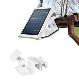 HOLACA Ring Accessories Gutter Bracket for Ring Solar Easy Installation for Ring Solar Panel Outdoor and Indoor White