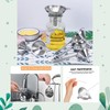 Taicols Stainless Steel Kitchen Funnel Set, 3 Pcs Mini Metal