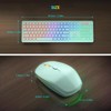 Wireless Keyboard & Mouse Combo, RGB Backlit USB Rechargeable Ergonomic