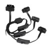 OBDII Flat Noodle Cable 16 Pin 1 in 3 Splitter