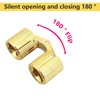 Qrity Pack of 3 Concealed Copper Hinge, Barrel Hinge Invisible,