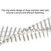 GXYWADY 1200Pcs 1-1/2 x 0.09 Inch Coil Roofing Ring Shank
