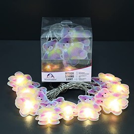 Sleep Sakes Indoor String Light 10 LED - Rainbow Teddy