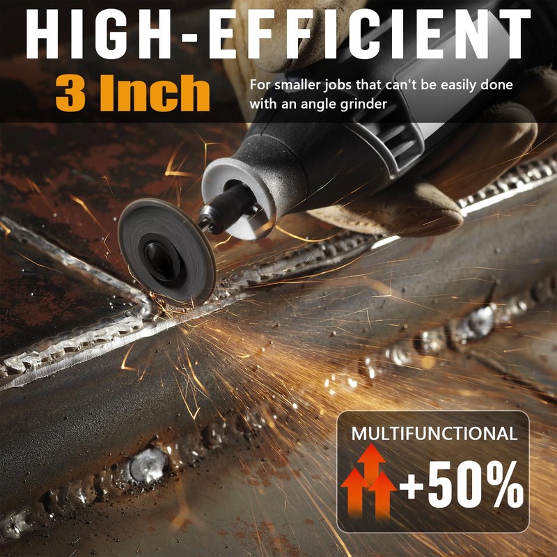 3 inch Cut Off Wheels with 1/4" Mounting Mandrel Kit,