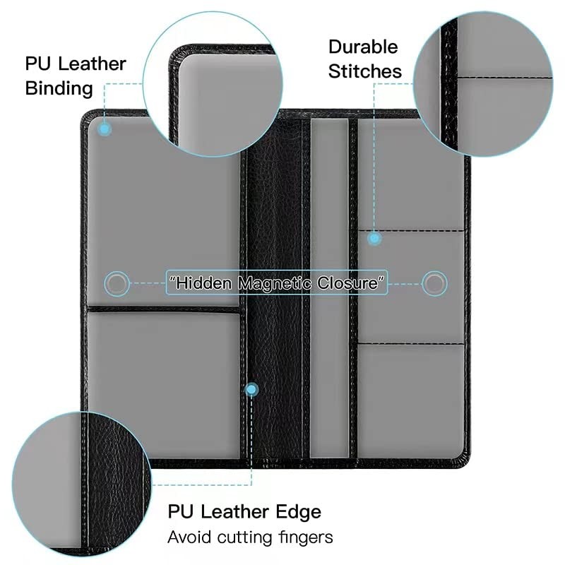 Valardoh Premium Car Registration and Insurance Card Holder, Car Document