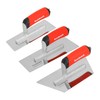 Goldblatt Venetian Plaster Finishing Trowel Set, 3 Pieces Polished Stainless