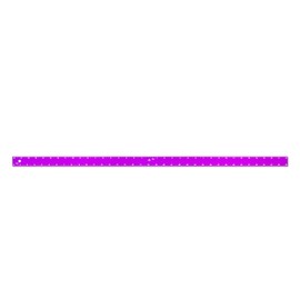 Alumicolor Aluminum Straight Edge with Center Finding Back, 36IN, Purple