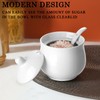 zeeooil Sugar Bowl with Lid and Spoon Set of 2