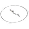2 Meters Steel Brake Cable with 9pcs Repair Nipples Accessories