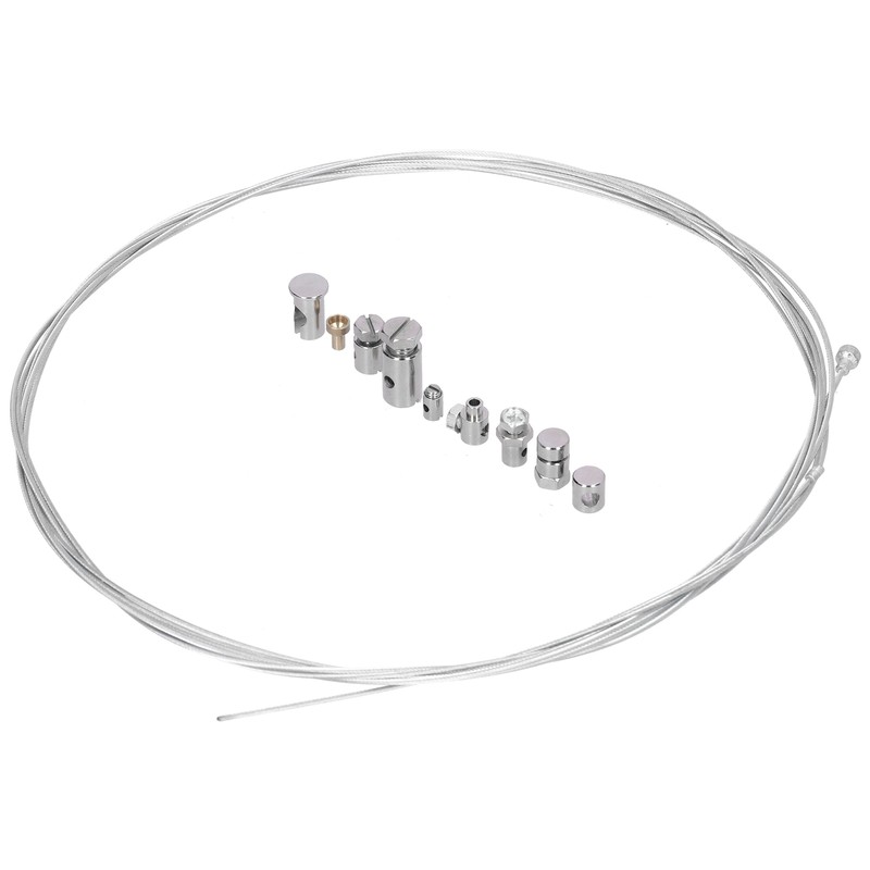 2 Meters Steel Brake Cable with 9pcs Repair Nipples Accessories
