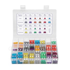 Volteck FUSA-300, Juego de fusibles automotrices estándar y mini 300 piezas