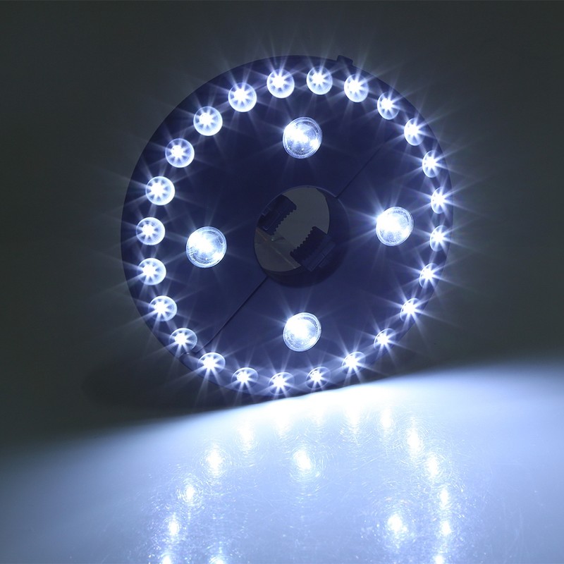 Outdoor Umbrella Pole 28 LED Light Garden Yard Patio Lawn