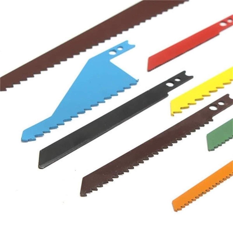Saw Blade， 8pcs Jigsaw Scroll Blades Sabre Scroll Assortment Set
