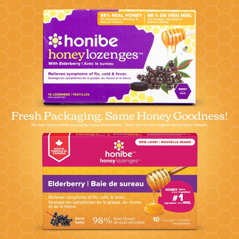 Honibe 100% Pure Honey Lozenges | Made in Canada |