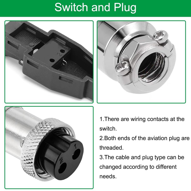 EATBALE Welding Gun Micro Switch Trigger for TIG Welding Torch