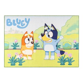 Gertmenian Bluey Indoor Area Rug - 4x6 Large, Non-Slip, Ideal for Children in Bedroom, Game Room, Classroom, Nursery or Play Area - Bluey Playtime Friends, Multi, 25803