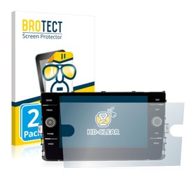 BROTECT Pack of 2 Screen Protectors for Volkswagen Polo GTI 2019 Composition Media 8 Inch Screen Protector Film Made in Germany Ultra Clear