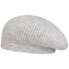 Barts Inaru Beret Knitted Beret Hat, lightgrey