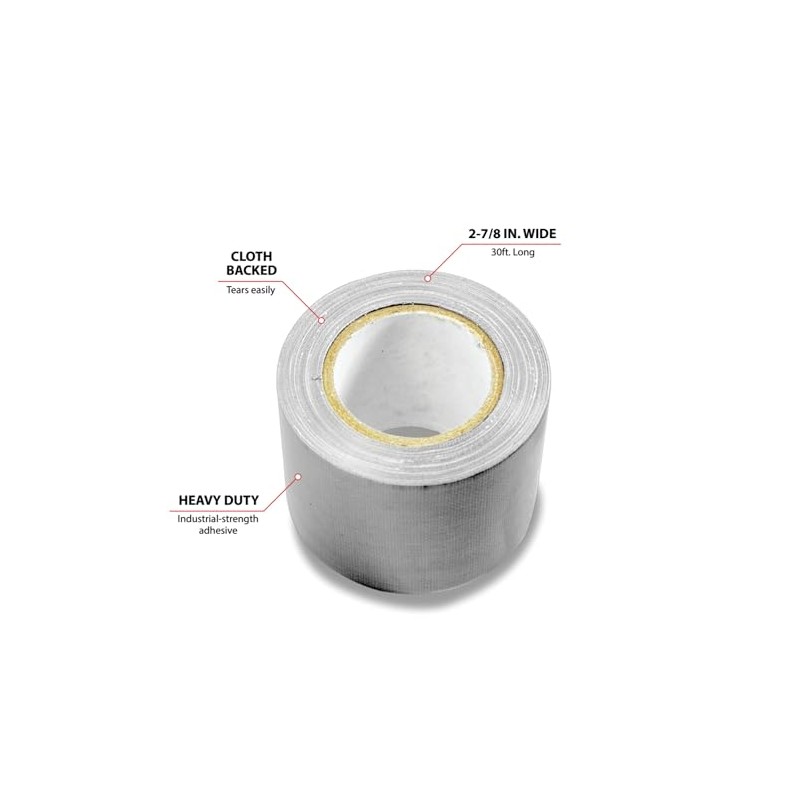 Performance Tool 20102 30' Silver Duct Tape