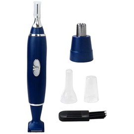 3-in-1 Men's Hair & Beard Trimmer - Nose, Ear, Eyebrow Grooming, Ergonomic Design, Cordless, Wet & Dry Use, Travel-Friendly