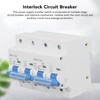 Interlock Circuit Breaker 10KA Breaking Capacity Rail Installation Mini Dual