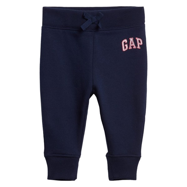 GAP Baby Girls Logo Pull-on Joggers Sweatpants, Elysian Blue, 2T US