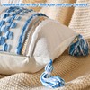 AmHoo Chenille Striped Textured Boho Throw Pillow Covers Aesthetic with