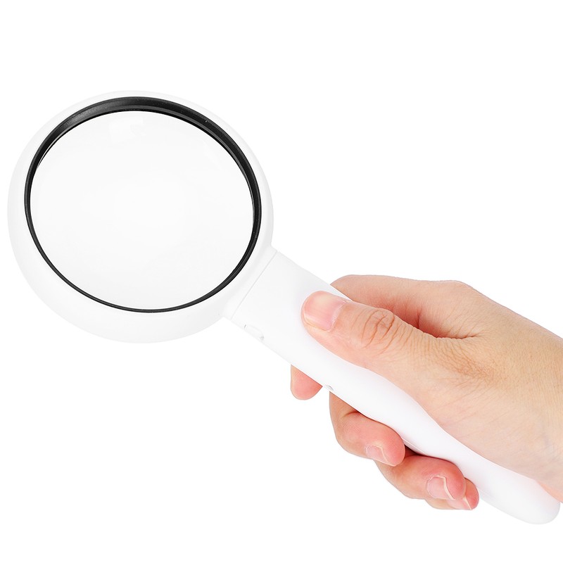 LED Magnifying Glass Set USB Charging Handheld Magnifier with Lights