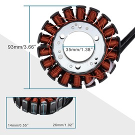GOOFIT 18 Coil Motorcycle Magneto Stator Coil Replacement for Suzuki LTZ400 Quadsport Z KFX KSF 400 KSF400 Arctic Cat DVX400