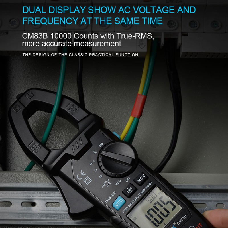 MESTEK Digital Clamp Meter 600A AC Current 600V AC/DC Voltage
