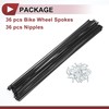 X AUTOHAUX 36 Set 14G Bicycle Spokes 287mm Bike Wheel
