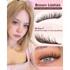 Natural Brown Lash Clusters Wispy Eyelash Clusters 10-16mm