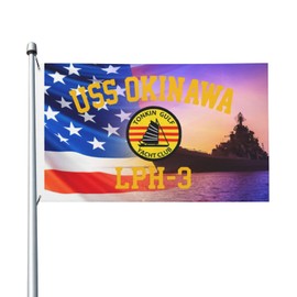 Uss Okinawa Lph-3 Garden Flag Outdoor Flags Double Sided Flag3x5ft