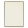 Premium Stationery Paper Set with Envelopes (Ecru and Black 48-Pack)
