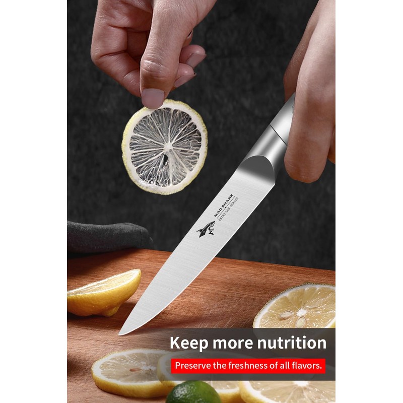 MAD SHARK Premium Paring Knife 5 Inch Small Kitchen knife,