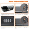 XXL Large Security Lock Box,Outdoor Waterproof Shockproof Travel Safe Lock