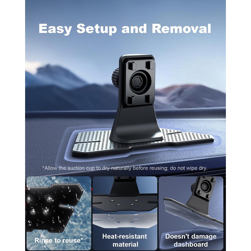 Y-METDRIVING Carplay Mount for 7/9/10.26” Portable CarPlay Screen Holes Mount