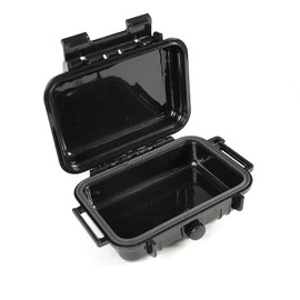 6" Weatherproof Equipment Case, made of Polypropylene Plastic, Black, 5.5" X 4" X 2"