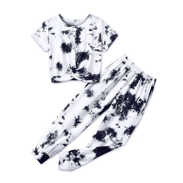 Arshiner Girls Pant Sets Tie Dye 2 Piece Outfits Short