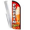Vista Products Pumpkin Spice Premium Windless Feather Banner Flag Kit