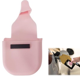 PKRFCJ Reusable Gas Pump Glove, Silicone Gas Gloves for Gasoline Pump, Protects Hands From Dirty Pump Handles and Keyboards (Pink)