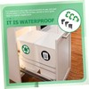 Operitacx 6 Labels/kit Recycling Stickers for Bins Visible Waterproof Decals