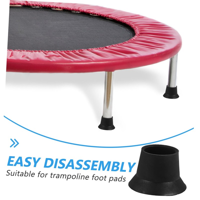 Abaodam 4pcs Small Trampoline Covers Rubber Feet Caps Durable Non