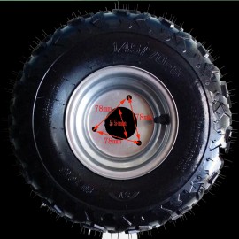 Unbranded/Generic 4Sets 145/70-6 Wheel Tire w/ Rim F 50cc 70cc 90cc 110cc Taotao Quad ATV Go-Kart