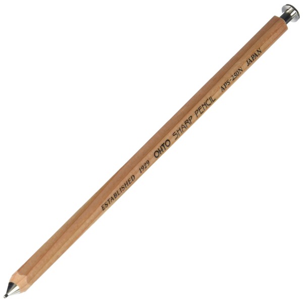 OHTO Mechanical Pencil Sharp Natural Wood Color 0.5mm, (APS-250N)