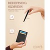 kinzd Slim Wallet with Money Clip RFID Blocking Minimalist Bifold
